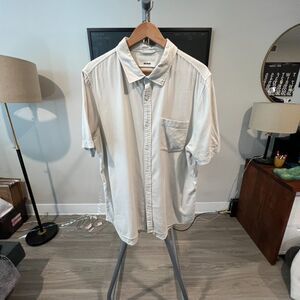 Buck Mason - SS Draped One Pocket Twill Shirt - Cement